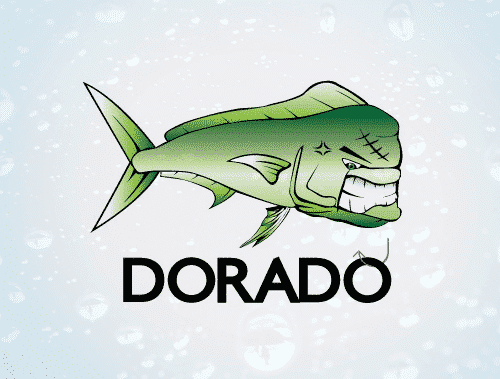 โลโก้ร้านขายเหยื่อตกปลา DORADO